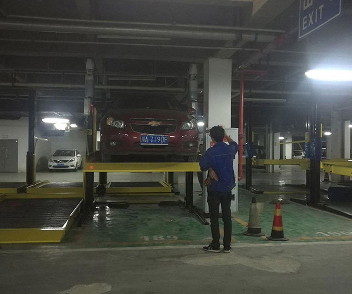 長壽區二層升降橫移立體車庫出租