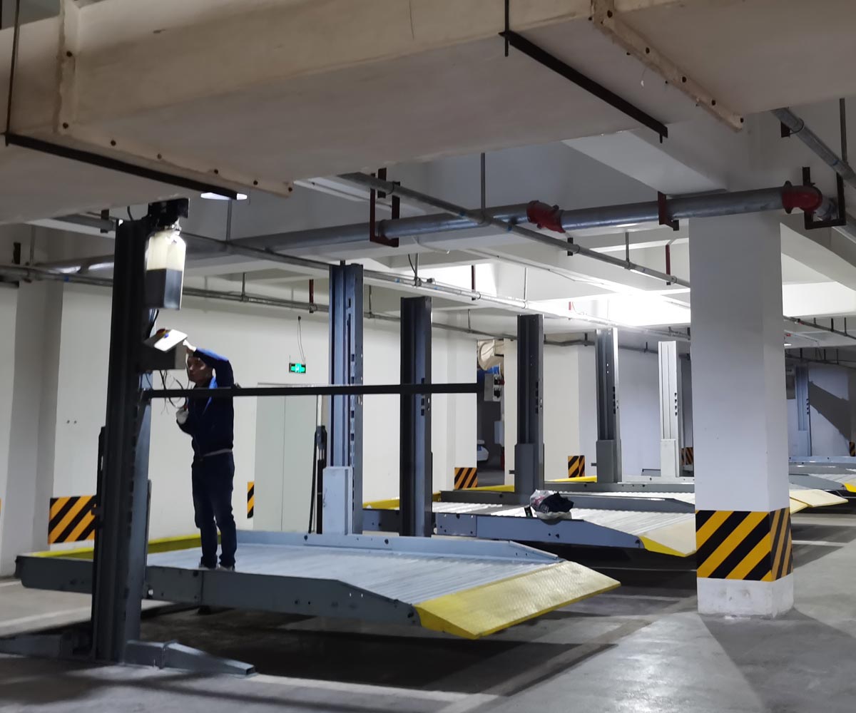 小區二層升降式機械停車場 小區二層升降式機械停車場